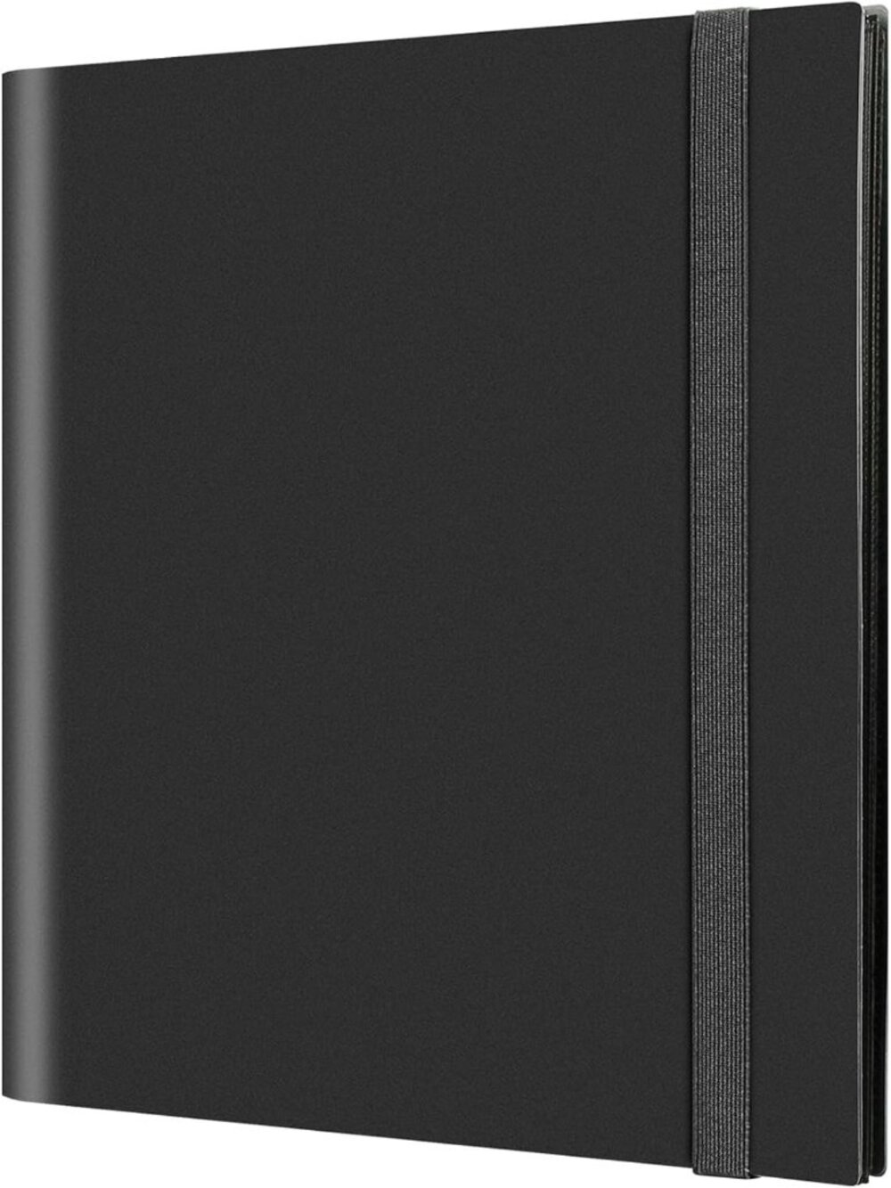 New Side Loading 12 Pocket Trading Card Binder Holds 624 Cards, Black